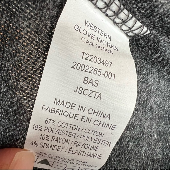 NWT Jag Poppy Tunic Soft Heathered Grey Long Sleeve Wrap Dress, Size Small - Picture 9 of 9